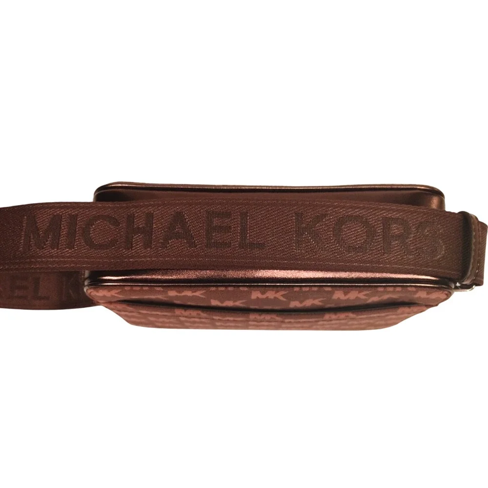 Michael Kors Maeve Canvas Medium Crossbody Handbag - Oxblood/Burgundy Red - NWT